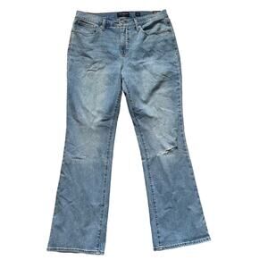 NWT‎ Lucky Brand Mid Rise Boot Ava Denim Jeans Size 14 / 32 R Light Wash